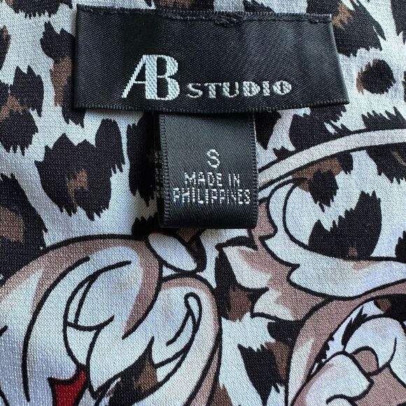 Y2K bold printed dress by AB Studio size small - Picture 10 of 10